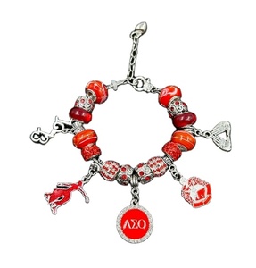 <span class=keywords><strong>Club</strong></span> Red Girl Palma Alfabeto griego Amistad Pulsera - Product Image 1
