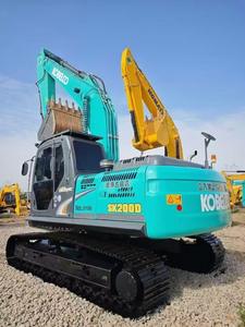 รถขุดไฮดรอลิกมือสอง 20 ตัน ปี 2023 เครื่องยนต์ฮีโน่ โคเบลโก้ SK55 SK210LC SK140 SK200 - Product Image 2