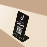 Support tactile pour avis Google avec écran tactile, panneau personnalisé avec code QR, carte d'accès sans contact à puce NFC