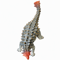 Jouet dinosaure Saichania en silicone - Figurine d'animal préhistorique blindé, éducatif et de collection, vente en gros