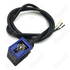 Connecteur de bobine de vanne solénoïde moulé étanche IP67 2P+E DIN43650B avec voyant lumineux LED <span class=keywords><strong>DIN</strong></span> 43650 Forme B <span class=keywords><strong>DIN</strong></span> 43650B - Product Image 2