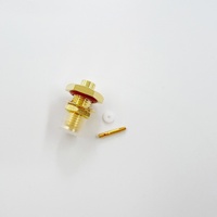 Connecteur coaxial RF SMA femelle haute fréquence DC-18GHz pour câble RG402 de 0,141 pouces, type à souder