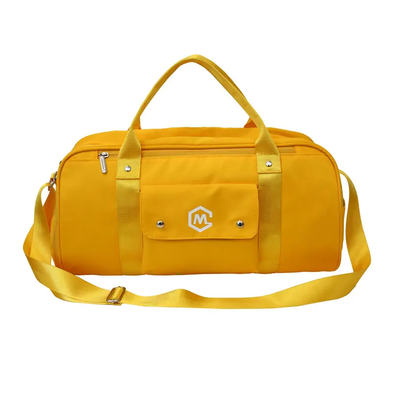 Waterproof Oem Spend Night Kids Small Yellow Fancy Mini Shoulder Weekend Duffel Travel Bag