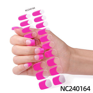 Tiras <span class=keywords><strong>de</strong></span> Esmalte <span class=keywords><strong>de</strong></span> Uñas <span class=keywords><strong>de</strong></span> Gel UV 3D Zhengxiang, 20 Dedos, Semi-Curadas, Semi-Transparentes, Francesas, Fototerapia, Hechas <span class=keywords><strong>de</strong></span> Plástico - Product Image 6