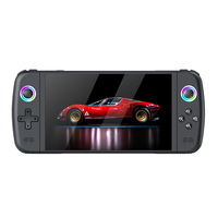 Nouvelle console de jeu portable rétro de 7 pouces, modèle M27, avec lumières RVB, console de jeu pour PS P
