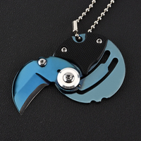 Couteau de poche pliant en acier inoxydable 3Cr13, manche G10, mini couteau porte-clés, outil EDC portable pour l'extérieur, plusieurs options de couleurs