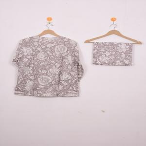 Ensemble de pyjama floral à prix de gros - Vêtements de nuit en coton artisanal, pyjama d'été bohème pour femme et tenue de détente, idéal comme cadeau - Product Image 4