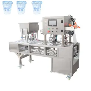 Automatic ice cube plastic frozen cup filling and & sealing machine ice cube filling machine plastic cup