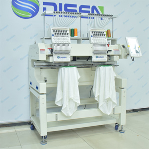 Machine à broder professionnelle à grande vitesse Disen, 1200 tr/min, 12 aiguilles, machine à broder informatisée à 2 têtes, double tête - Product Image 2