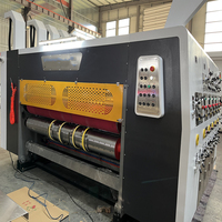 Máquina Automática de Impresión, Ranurado y Troquelado de Cartón Corrugado, Impresora Ranuradora y Troqueladora para Fabricación de Cajas de Cartón