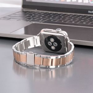 Upro Luxury 3 Beads Metal Solid Stainless Steel Smart Watch Wrist Strap for apple Watch Series 11 10 S11 <b>S10</b> 46mm 49mm 42mm - Product Image 5