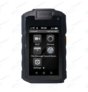 Standard earphone port mini USB SIM card slot 4G body worn camera with GPS positioning for law enforcement