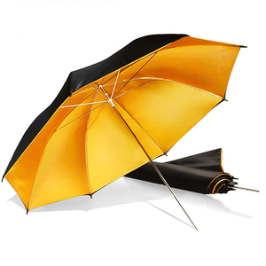 Photographie 2 en 1 33 "Réflecteur parapluie noir et <span class=keywords><strong>doré</strong></span> pour studio photo - Product Image 1