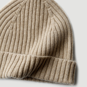 Gorro de Invierno Cálido de Cachemira con Rayas y Puño Acanalado para Mujer al por Mayor - Product Image 4