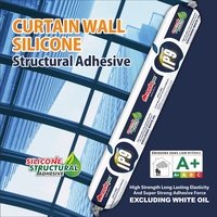 Colle structurelle en silicone pour mur-rideau, étanchéité flexible sans fissures, adaptée aux grandes déplacements et aux vibrations des bâtiments