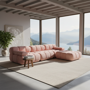 Canapé modulaire KD Structure <span class=keywords><strong>sous</strong></span> <span class=keywords><strong>vide</strong></span> avec revêtement en chenille pour la logistique internationale intelligente - Product Image 1