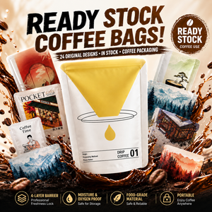 Auf Lager: Drip-Kaffee-Beutel + Hängefilter, Aluminium-Kraft-Kunststoff 4-lagige dicke Kaffee-Verpackungsbeutel, 50 Stück/<span class=keywords><strong>Packung</strong></span> - Product Image 3