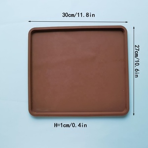 Tappetino in Silicone con bordo perimetrale foglio resistente al calore Pad impermeabile protezione per bancone da cucina tappetini artigianali tovaglietta antiscivolo - Product Image 5