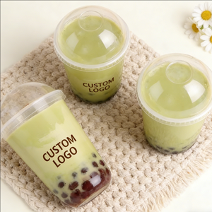 แก้วพลาสติกทรงกลมแบบใช้แล้วทิ้งขนาด 150 มล. 400 มล. สำหรับใส่ชานม ของหวานแบบนำกลับบ้าน - Product Image 6