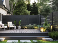 Panneau d'écran extérieur en aluminium de qualité supérieure pour la conception de villas et de jardins, et les espaces extérieurs contemporains