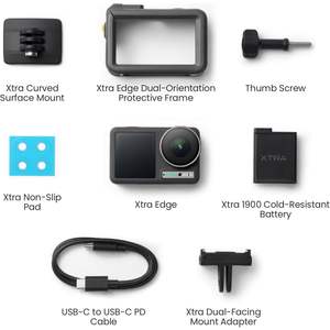 Caméra d'action Xtra Edge, vidéo 4K, écran 2,25 pouces, étanche 50 m, caméra sportive - Product Image 2