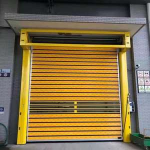<span class=keywords><strong>Porte</strong></span> industrielle rapide à enrouler en aluminium spiralé à grande vitesse-<span class=keywords><strong>Porte</strong></span> <span class=keywords><strong>de</strong></span> <span class=keywords><strong>garage</strong></span> en métal <span class=keywords><strong>de</strong></span> sécurité coupe-vent - Product Image 4