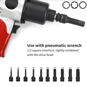 1/2 pulgadas ổ đĩa tác động Hex allen bit ổ cắ<span class=keywords><strong>m</strong></span> Bộ <span class=keywords><strong>m</strong></span>étrico 5-22mm Hex Bit Ổ Cắ<span class=keywords><strong>m</strong></span> bộ tác động cờ lê - Product Image 5