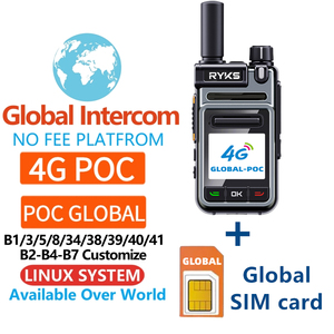 4G PoC <span class=keywords><strong>Internet</strong></span> Radio bidireccional MINI tarjeta Sim Global-Intercom Walkie Talkie de largo alcance 5000km par (sin cargo) plataforma de intercomunicación - Product Image 6