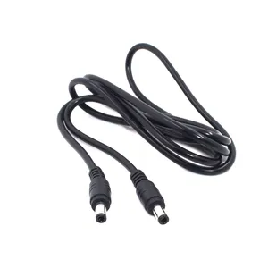 Enchufe de alimentación de CC 5,5x2,5mm macho a 5,5x2,5mm macho CCTV adaptador conector Cable de extensión de alimentación