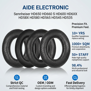 Almohadillas de Repuesto <span class=keywords><strong>HD650</strong></span> para Auriculares <span class=keywords><strong>Sennheiser</strong></span> <span class=keywords><strong>HD650</strong></span> HD660 S HD600 HD6XX HD58X HD580 HD565 HD545 HD535 - Product Image 1