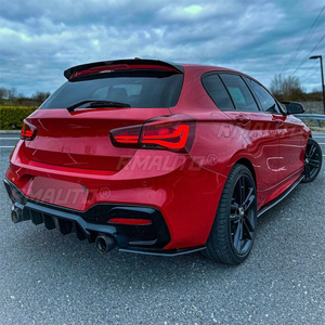 For BMW 1er M Sport F20 F21 M135i M140i E92 E93 335I Rear Bumper Lip <b>Diffuser</b> With <b>LED</b> Rear Spoiler Auto Exterior Accessories - Product Image 5