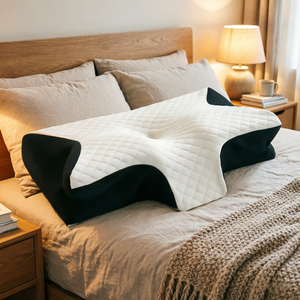 Bantal Leher Ergonomis Busa Memori Kupu-kupu Ultra-Nyaman Grosir, Penyangga Leher, Hipoalergenik, Tekstil Rumah Terlaris - Product Image 1