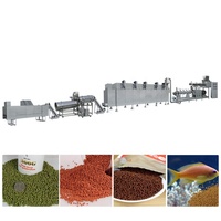 Nouvelle ligne de production de machines extrudeuses automatiques pour la fabrication d'aliments pour crevettes et poissons, équipement de fabrication d'aliments pour poissons à double vis