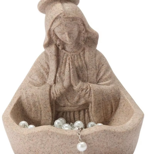 Statue de la Vierge <span class=keywords><strong>Marie</strong></span>, cadeaux catholiques, souvenir pour femmes, porte-rosaires, 5,5 pouces, statues de la Sainte Mère (résine) - Product Image 5