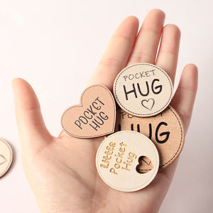 Jetons de poche en bois, souvenirs de poche en bois, rappel de poche pour la famille, les amis, les collègues, les célébrations, les cadeaux d'amour - Product Image 5