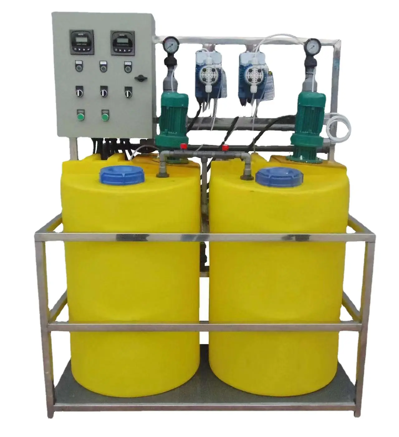 Sistema de dosificación aditivo pequeño, deslizamiento para tratamiento del agua