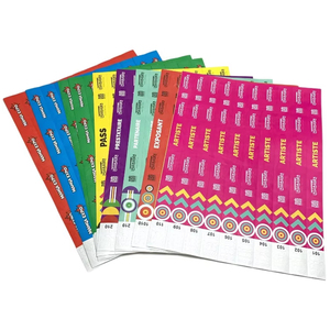 Braccialetti in Carta Personalizzabili Tyvek per Occasioni Festive - per Songkran, Pesce d'Aprile, Capodanno, Natale, Feste con Logo - Product Image 1