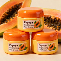 Crème visage à la papaye hydratante et éclaircissante de haute qualité en gros, pour lutter contre le vieillissement et corriger les taches brunes