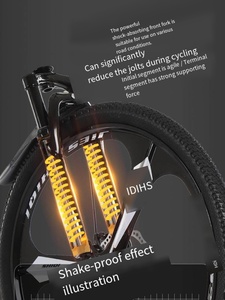 Vélo de montagne en alliage d'aluminium 24 pouces, frein à disque fiable, 21 vitesses, durable, pour adultes, <span class=keywords><strong>course</strong></span>, ville, déplacements, tout-terrain, aventure - Product Image 6