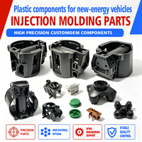 Pièces en plastique moulées par injection personnalisées en nylon, ABS, PP, composants moulés de précision durables pour applications automobiles