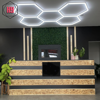 Super Luminosité Vente Chaude Décoratif Lavage De Voiture Garage Éclairage Hexagone Lumière Hexagone Led Lumière
