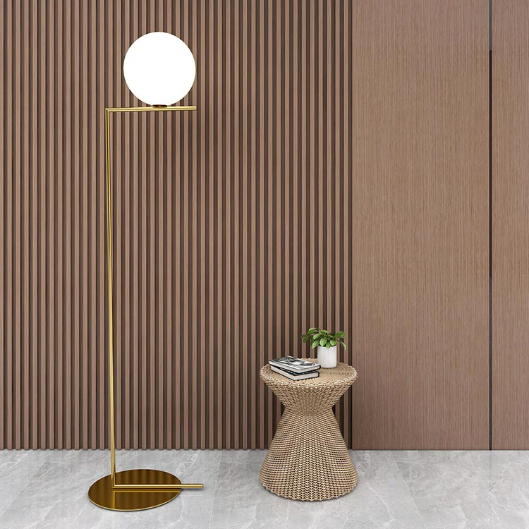 Wooden Color Decorative Wall Panel Polystyrene 3D PS Fluted Wall Panel Wallboard