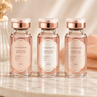 Étiquettes personnalisées imperméables pour petits flacons de sérum cosmétique, autocollants pour bouteilles de peptides, emballage d'échantillons de beauté, impression OEM
