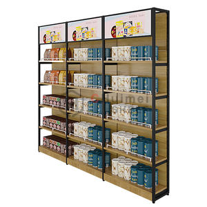 Scaffalature in Gondola in legno <span class=keywords><strong>per</strong></span> bevande vino o bottiglia con scaffalature in Gondola stile luci a LED <span class=keywords><strong>per</strong></span> negozio di liquori - Product Image 6