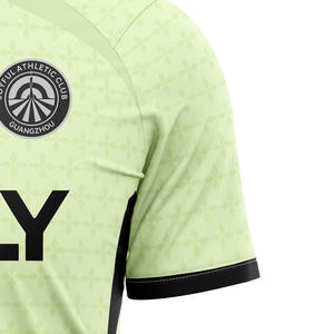 Maillot de football à séchage rapide en tissu renforcé, t-shirt de football anti-déchirure, uniforme de football longue durée pour hommes, vente en gros - Product Image 3