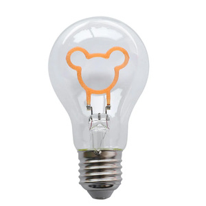 Lampe à filament LED Motif d'amour Rétro Ampoule Edison Lampe de table créative Lustre E27 AC Source de lumière décorative de vacances <span class=keywords><strong>A60</strong></span> - Product Image 4