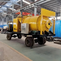 Nouvelle Centrale à Asphalte Portable Mini Mobile pour la Construction, Mélangeur à Chaud en Charge Unique, Mélangeurs d'Asphalte Compétitifs de 10 Tonnes