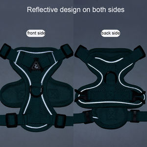 Produsen Grosir Aneka Warna Dapat Bernafas Tali Kekang Anjing Reflektif dengan Set Tali - Product Image 3