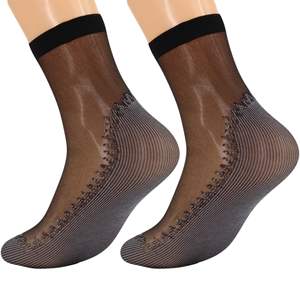 Chaussettes courtes antidérapantes rayées pour femmes Db, semelle en coton, tricot fines, taille unique, pour la marche sur sol, utilisation printemps-hiver - Product Image 5