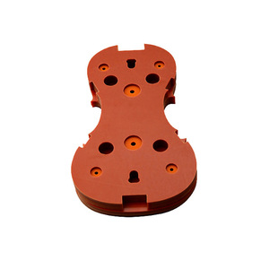 Tablero de Resina Fenólica Roja CNC con Orificios para Piezas de Equipos Médicos - Product Image 2